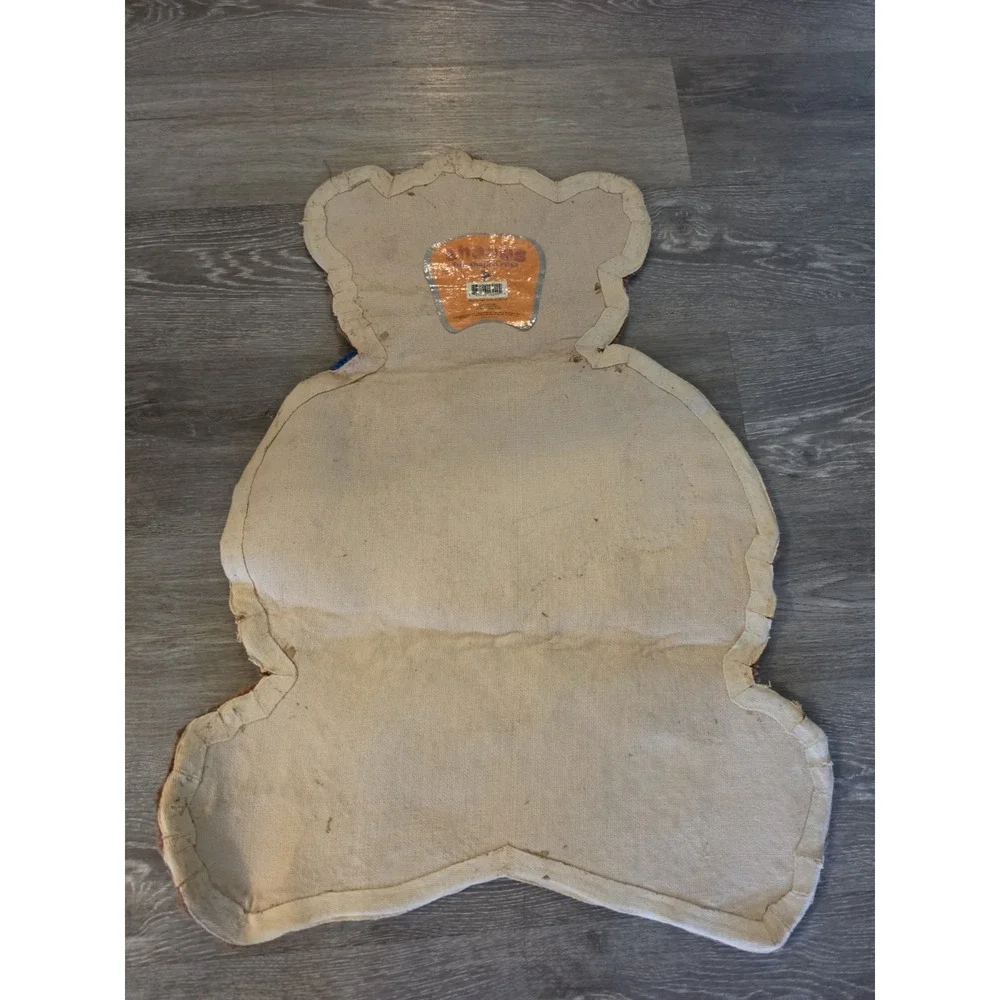 Bear Shaped Area Rug vtg Playroom rug nursery rug still new ! vtg rug